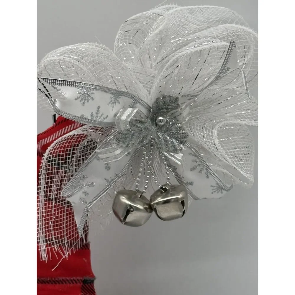Santa Hat Wreath Handmade Christmas
